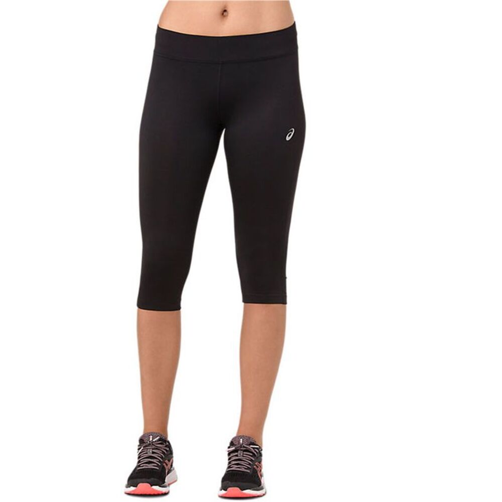 ASICS Womens Silver Knee Tapered Compression Leggings Athletic Pants, NWT